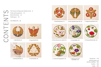Japanese Motifs in Stumpwork & Goldwork: Embroidered designs